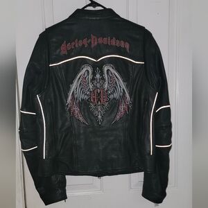 Vintage Harley Davidson Leather Jacket Large